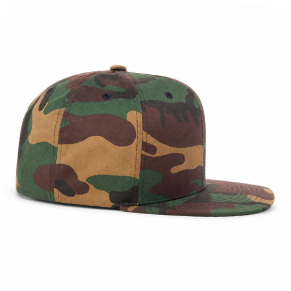 An image of a Custom ATC Yupoong YP Classics™ Premium Classic Snapback Cap in Camo!