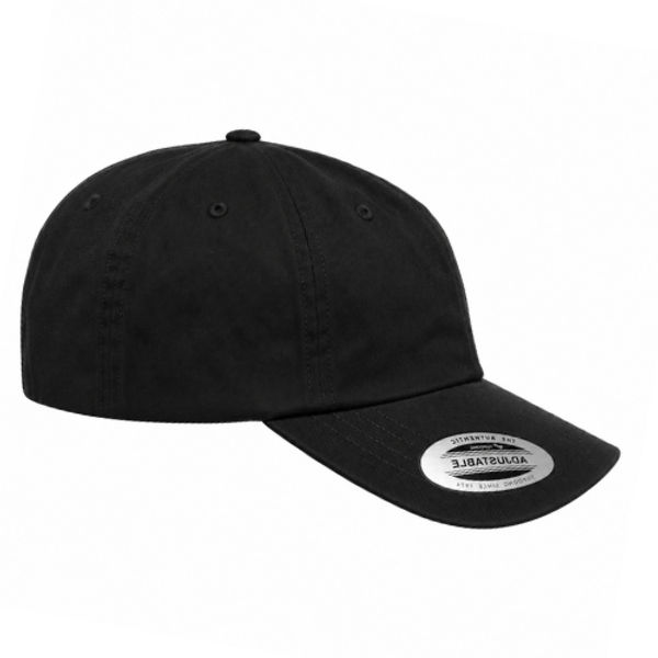 An image of a Custom ATC Yupoong YP Classics Cotton Twill Dad Cap in Black!