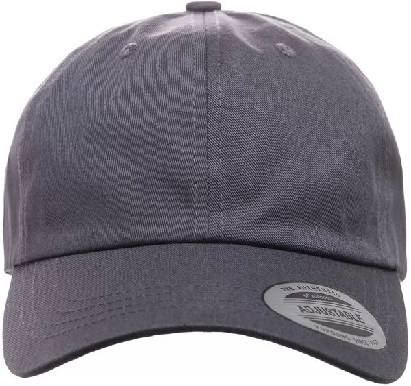 An image of a Custom ATC Yupoong YP Classics Cotton Twill Dad Cap in Dark Grey!