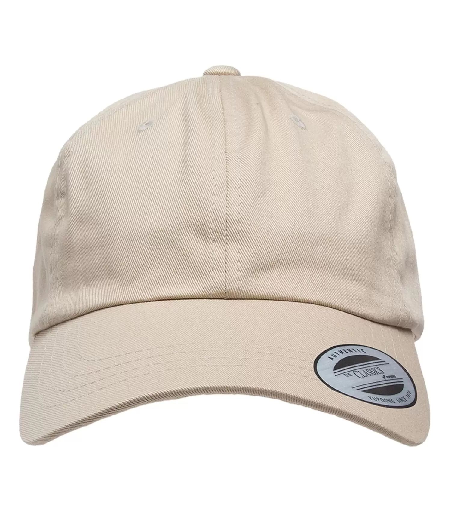 ATC Yupoong YP Classics Cotton Twill Dad Cap in Khaki