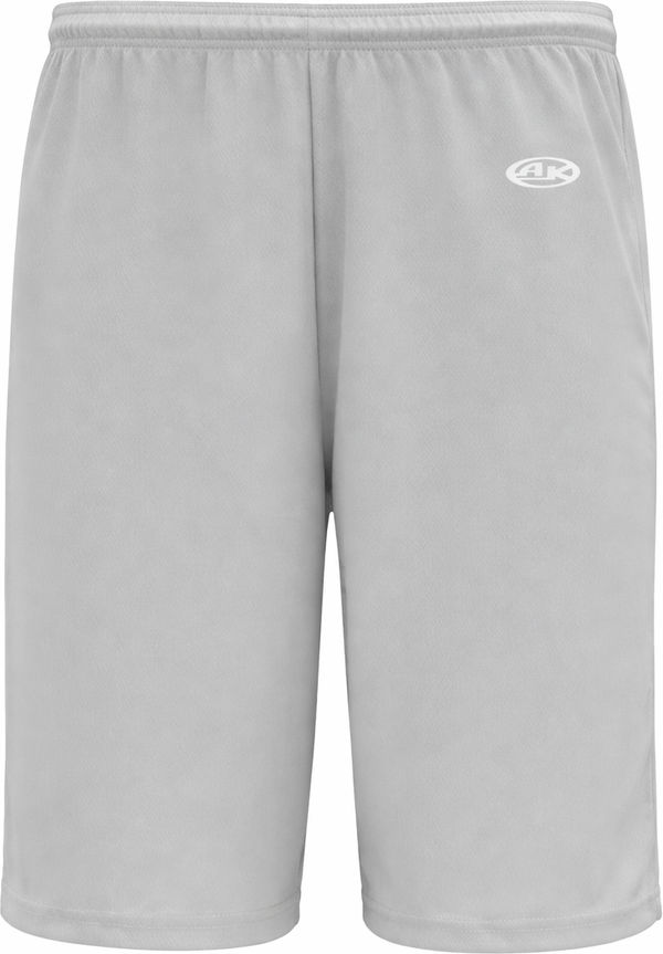 An image of a Custom Athletic Knit Basketball Shorts No Pockets in Grey!