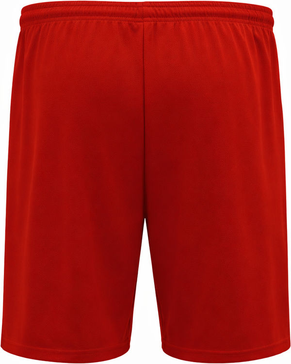 An image of a Custom Athletic Knit Basketball Shorts No Pockets in Red!