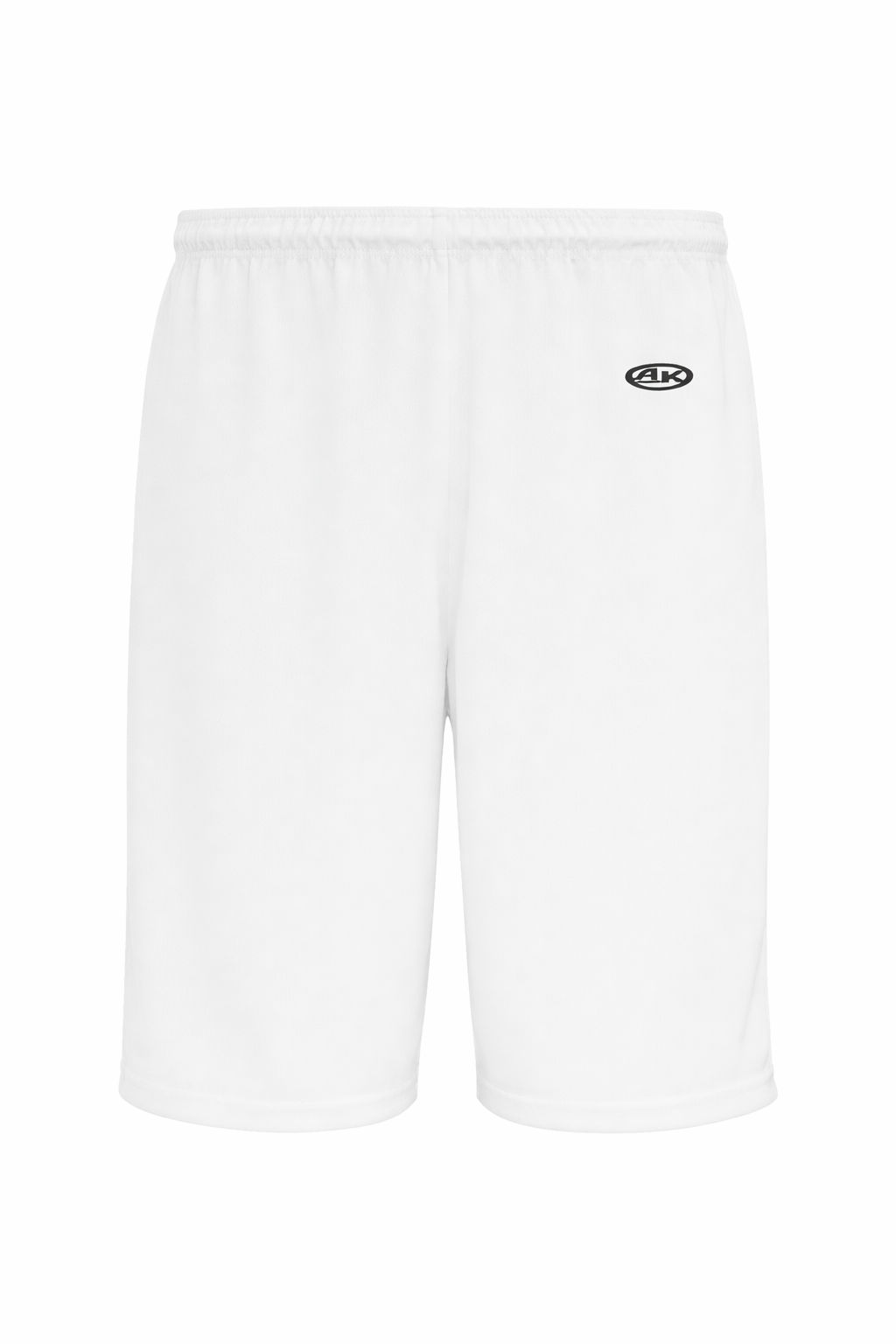 Athletic Knit Basketball Shorts No Pockets in White