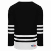 Am image of a Custom Athletic Knit Hockey Jersey in Black/White!