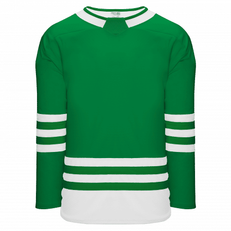 Athletic Knit Hockey Jersey in Kelly/White