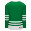 An image of a Custom Athletic Knit Hockey Jersey in Kelly/White!