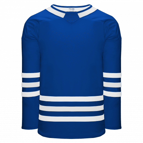 Athletic Knit Hockey Jersey in Royal/White