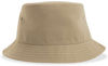 Am image of a Custom Atlantis Headwear Geo Sustainable Bucket Hat in Khaki!