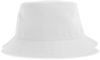 An image of a Custom Atlantis Headwear Geo Sustainable Bucket Hat in White!