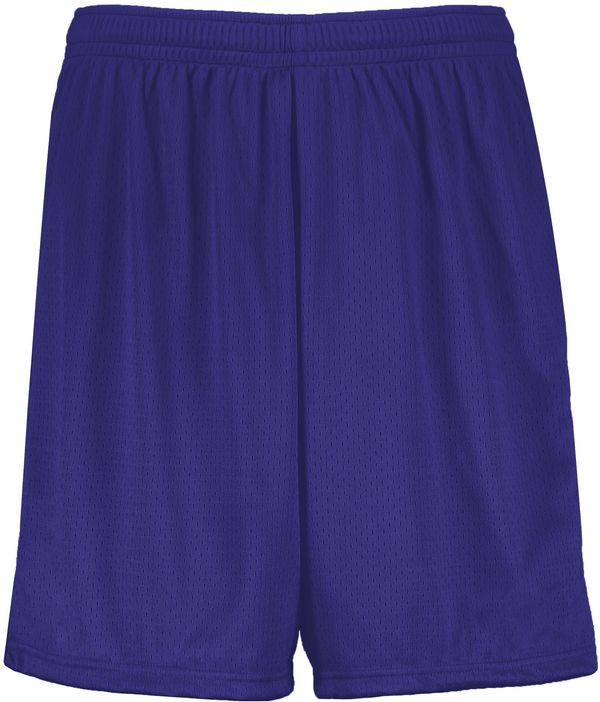 An image of a Custom Augusta 7 Inch Modified Mesh Shorts in Purple!