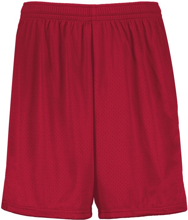 An image of a Custom Augusta 7 Inch Modified Mesh Shorts in Scarlet!