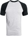 An image of a Custom Augusta Baseball Short Sleeve Tee in Athletic Heather/Black!