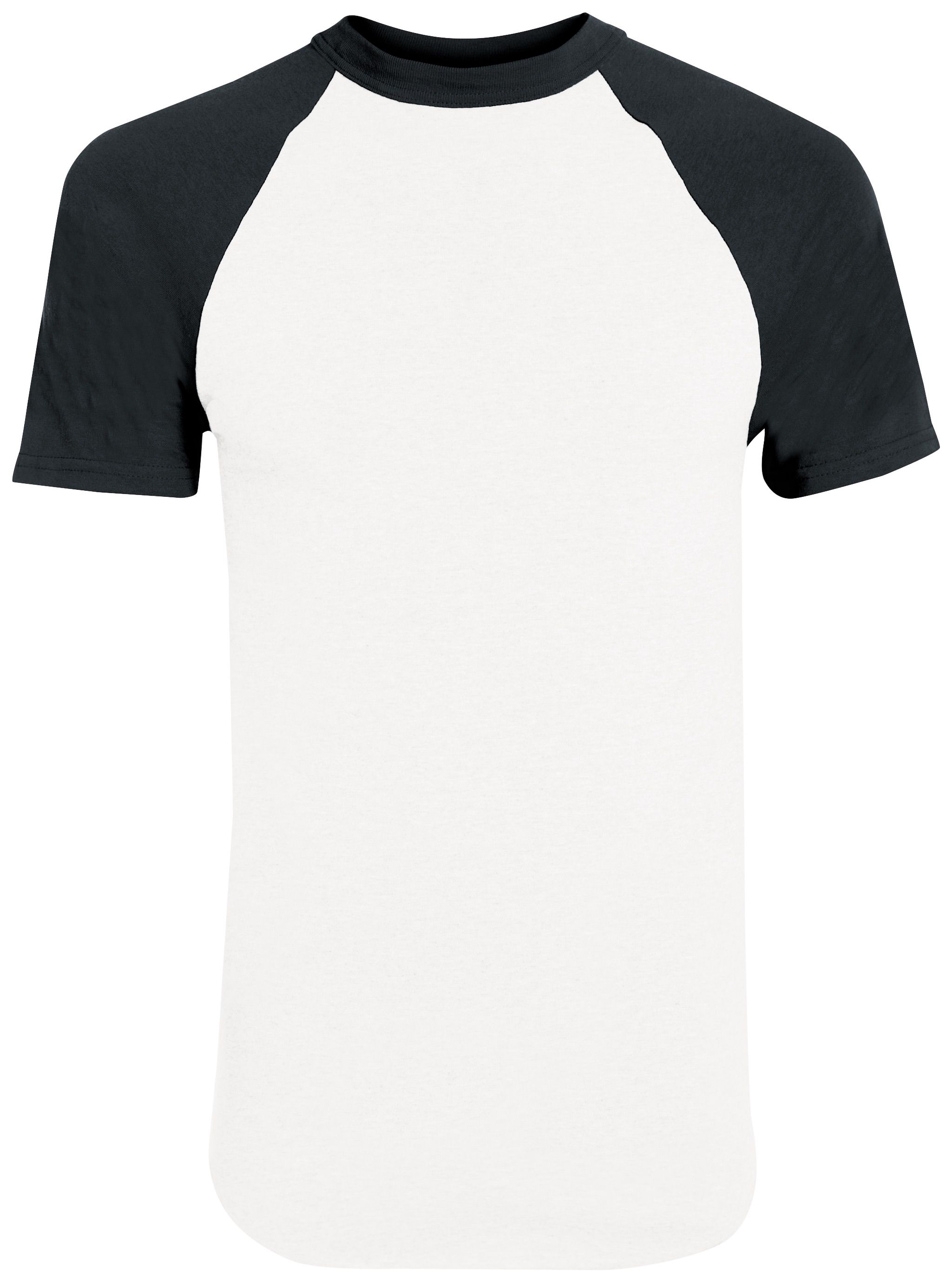 Augusta Baseball Short Sleeve Tee in White/Black