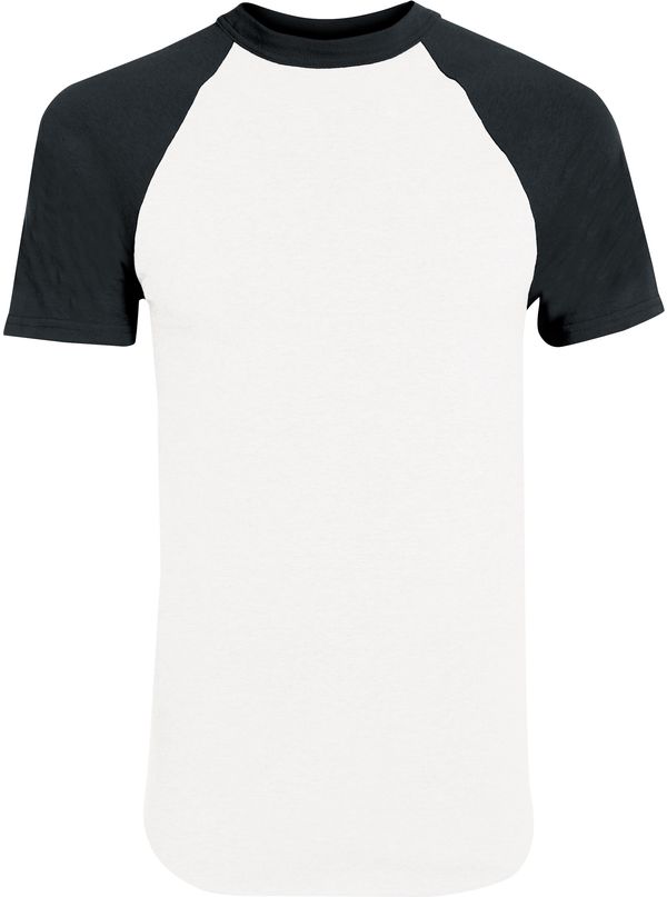 An image of a Custom Augusta Baseball Short Sleeve Tee in White/Black!