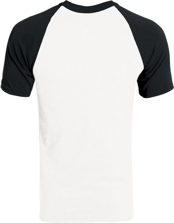 An image of a Custom Augusta Baseball Short Sleeve Tee in White/Black!