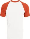 An image of a Custom Augusta Baseball Short Sleeve Tee in White/Orange!