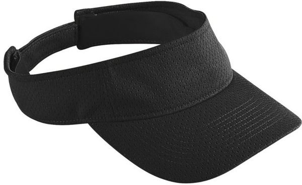 An image of a Custom Augusta Sportswear Athletic Mesh Visor in Black!