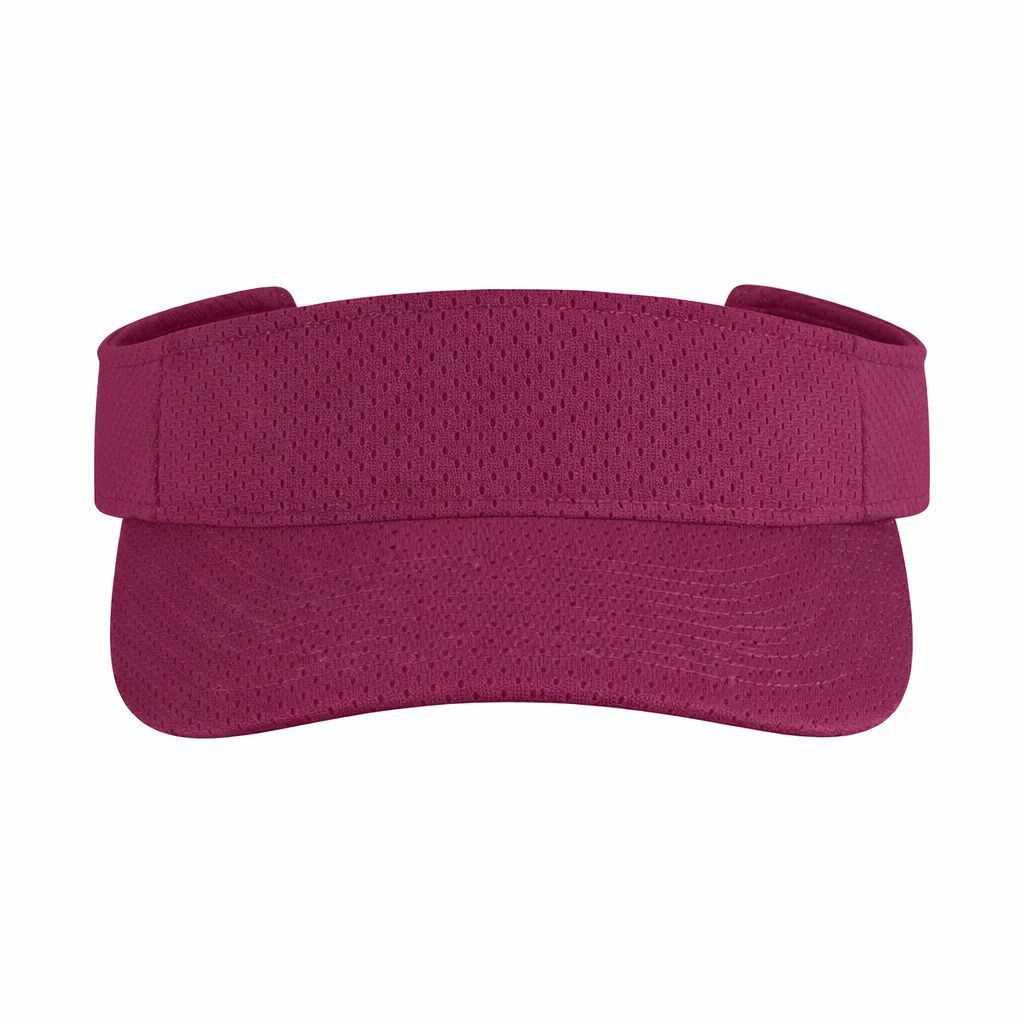 Augusta Sportswear Athletic Mesh Visor in Maroon