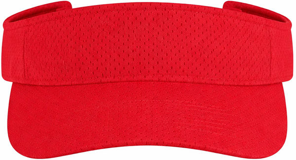 An image of a Custom Augusta Sportswear Athletic Mesh Visor in Red!