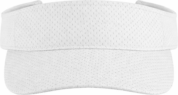 An image of a Custom Augusta Sportswear Athletic Mesh Visor in White!
