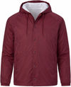 An image of a Custom Augusta Sportswear Hooded Coach Jacket in Maroon!