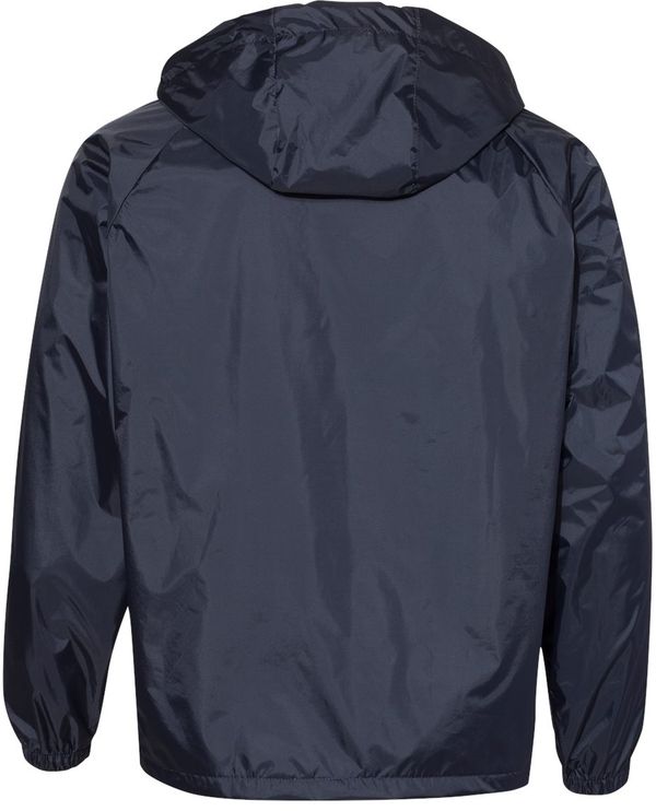 An image of a Custom Augusta Sportswear Hooded Coach Jacket in Navy!