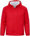 An image of a Custom Augusta Sportswear Hooded Coach Jacket in Red!