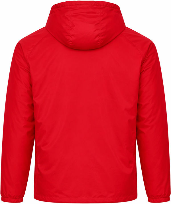 An image of a Custom Augusta Sportswear Hooded Coach Jacket in Red!