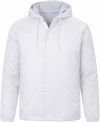 An image of a Custom Augusta Sportswear Hooded Coach Jacket in White!