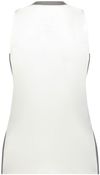 An image of a Custom Augusta Sportswear Ladies Match Up Basketball Jersey in White/Graphite!