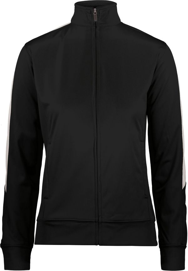 Am image of a Custom Augusta Sportswear Ladies Medalist Jacket in Black/White!