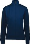 Am image of a Custom Augusta Sportswear Ladies Medalist Jacket in Navy/Vegas Gold!