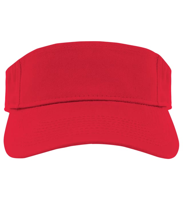 Augusta Sportwear Sport Twill Visor in Red