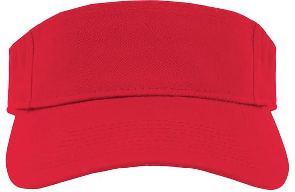 An image of a Custom Augusta Sportwear Sport Twill Visor in Red!