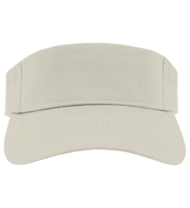Augusta Sportwear Sport Twill Visor in Silver Grey