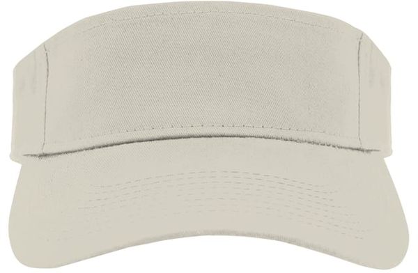 An image of a Custom Augusta Sportwear Sport Twill Visor in Silver Grey!