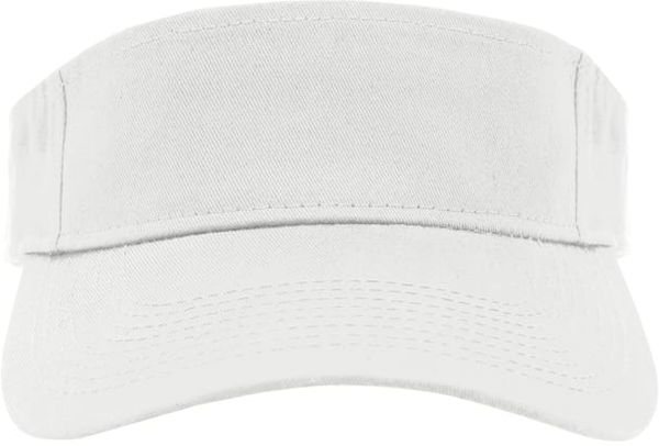 An image of a Custom Augusta Sportwear Sport Twill Visor in White!