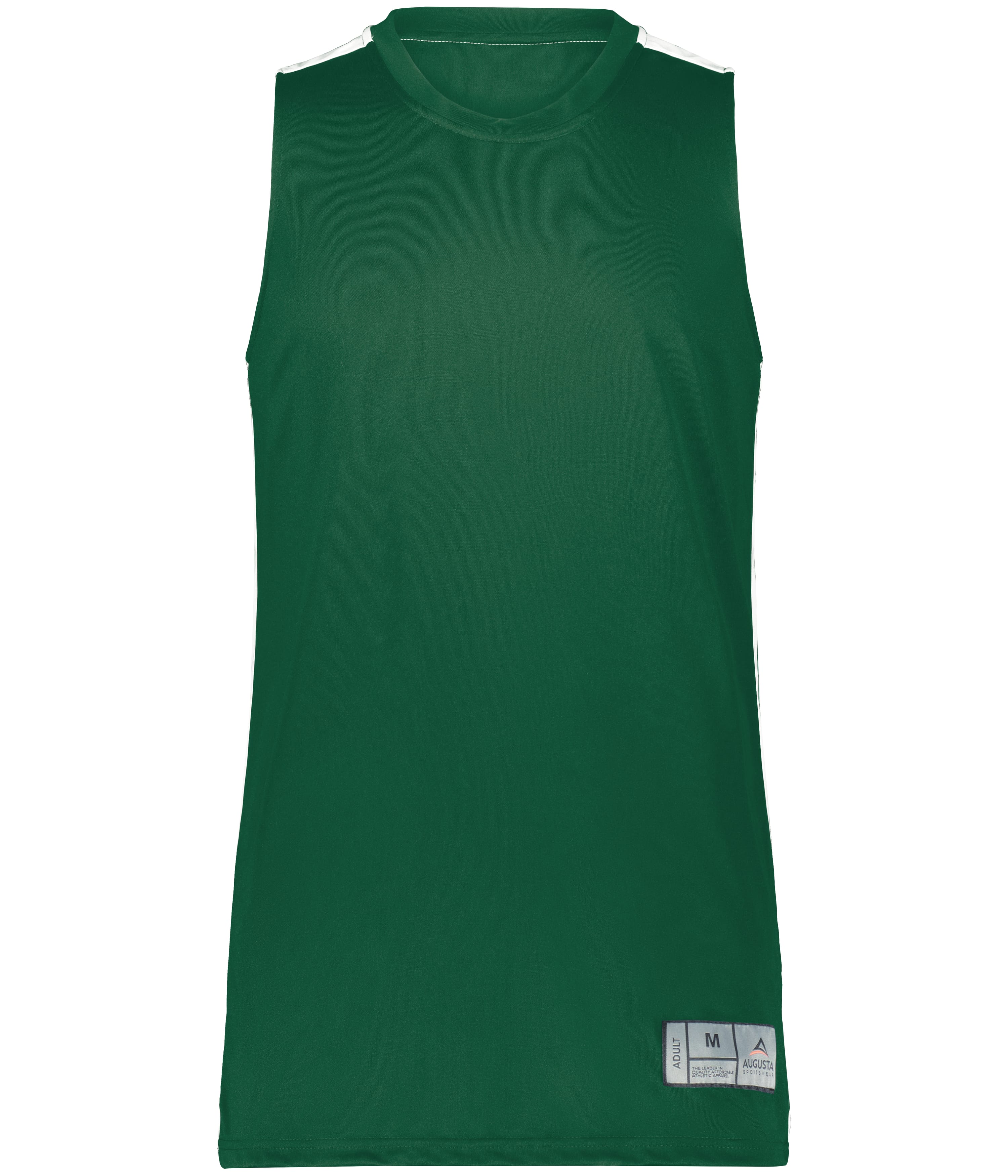 Augusta Swish Reversible Basketball Jersey in Dark Green/White