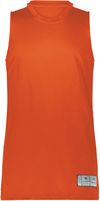 An image of a Custom Augusta Swish Reversible Basketball Jersey in Orange/White!
