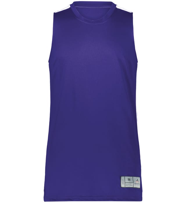 Augusta Swish Reversible Basketball Jersey in Purple/White