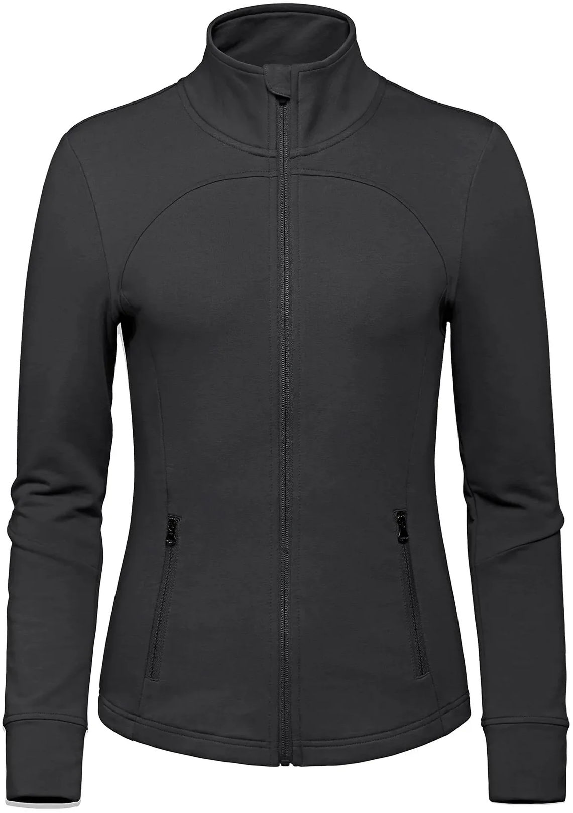 Aventurer Ladies French Terry Performance Full Zip Sweatshirt in Black