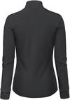 Am image of a Custom Aventurer Ladies French Terry Performance Full Zip Sweatshirt in Black!