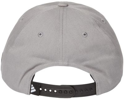 Am image of a Custom Adidas Sustainable Organic Relaxed Cap in Grey Three!