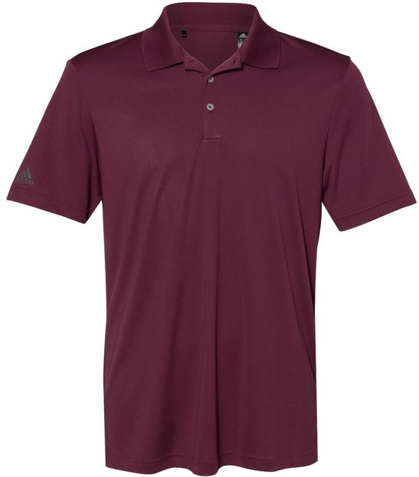 Am image of a Custom Adidas Performance Sport Shirt in Maroon!
