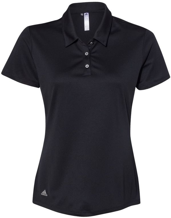 Am image of a Custom Adidas Womens Performance Sport Shirt in Black!