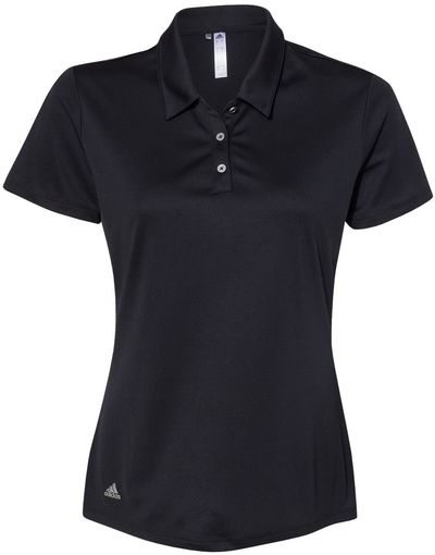 Am image of a Custom Adidas Womens Performance Sport Shirt in Black!