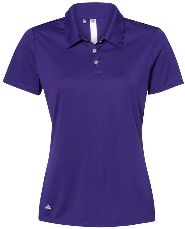 Am image of a Custom Adidas Womens Performance Sport Shirt in Collegiate Purple!