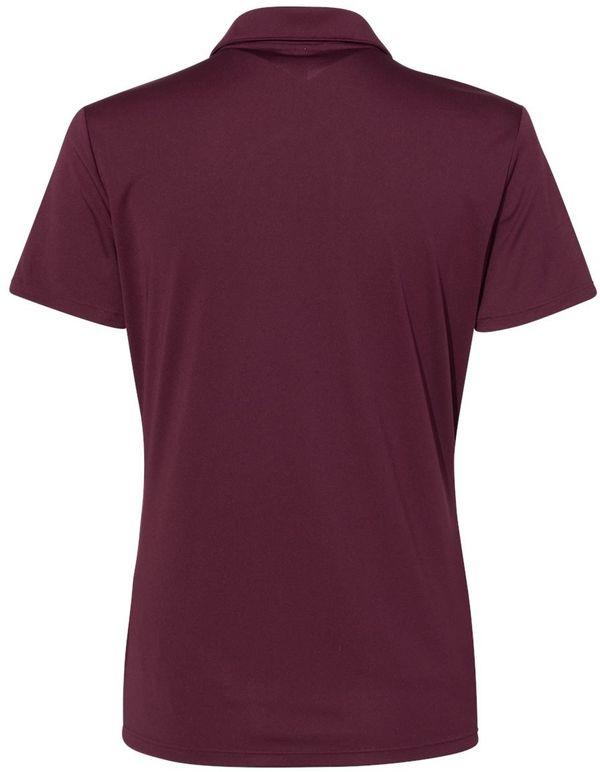 Am image of a Custom Adidas Womens Performance Sport Shirt in Maroon!