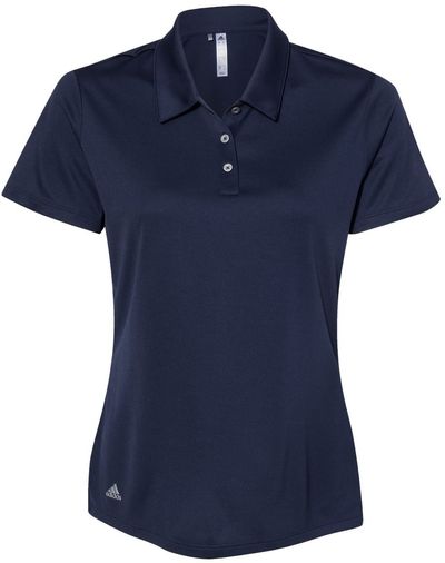 Am image of a Custom Adidas Womens Performance Sport Shirt in Navy!