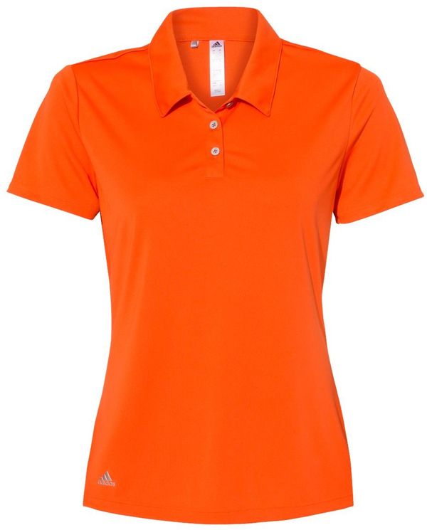 Am image of a Custom Adidas Womens Performance Sport Shirt in Orange!